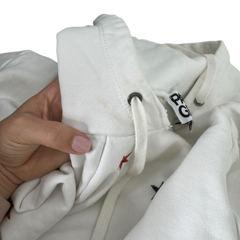 Pam & Gela Crop Hoodie Stars White - Picture 7 of 9